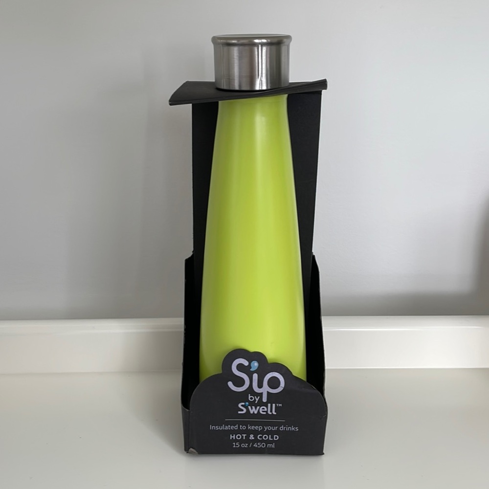 Green 15-oz Stainless Steel Water Bottle